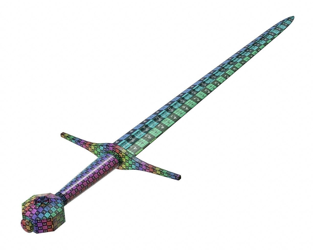 Sword 02 3D model_8