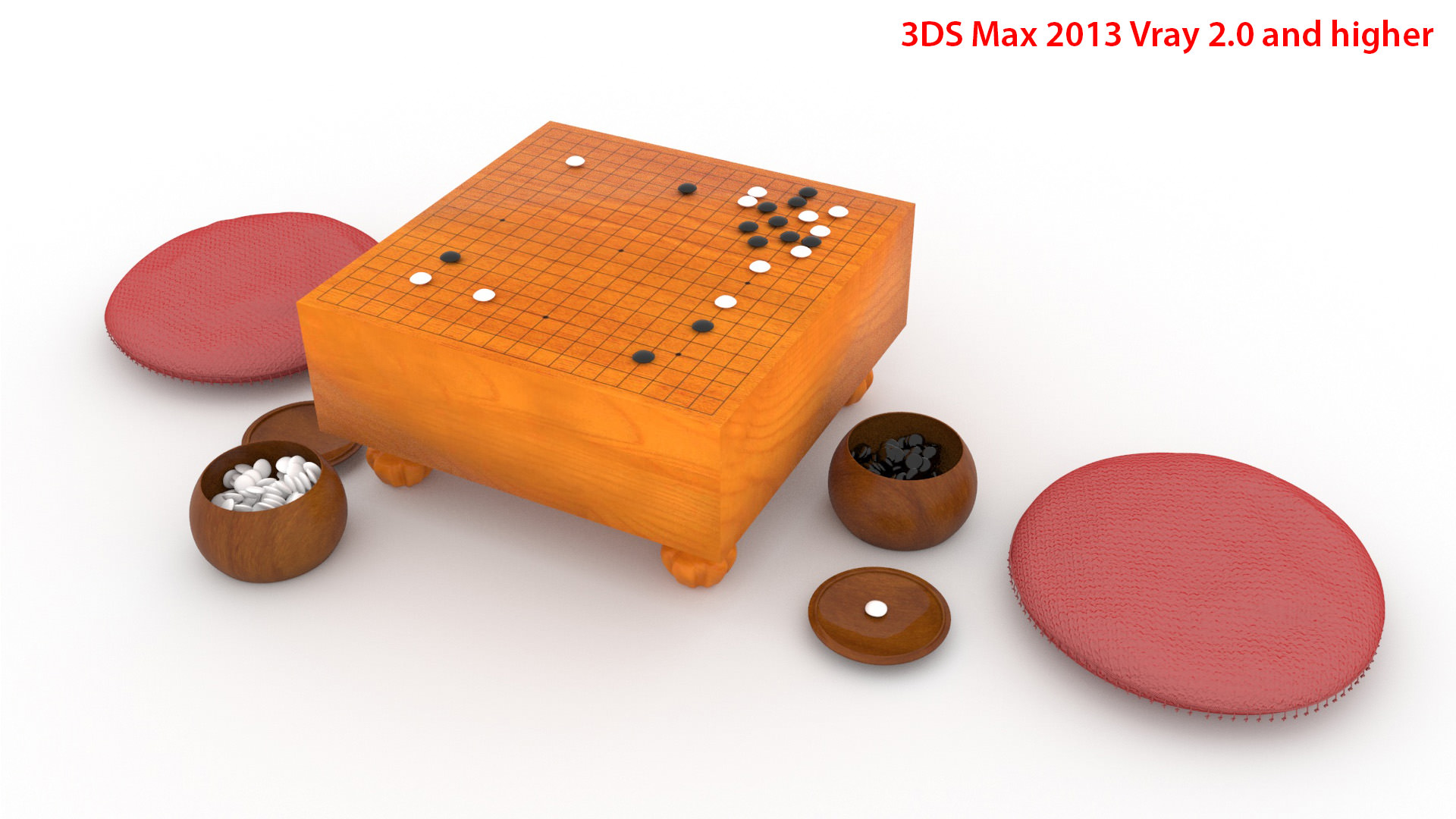 Go Game 3D model_2