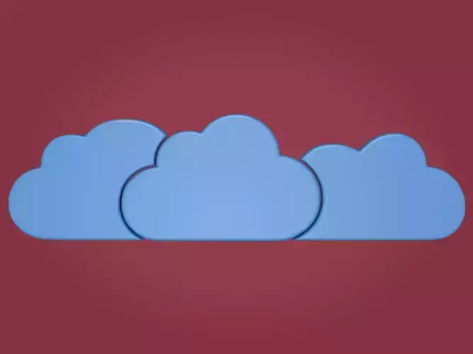 Cartoon Clouds - Cloud Computing Icon
