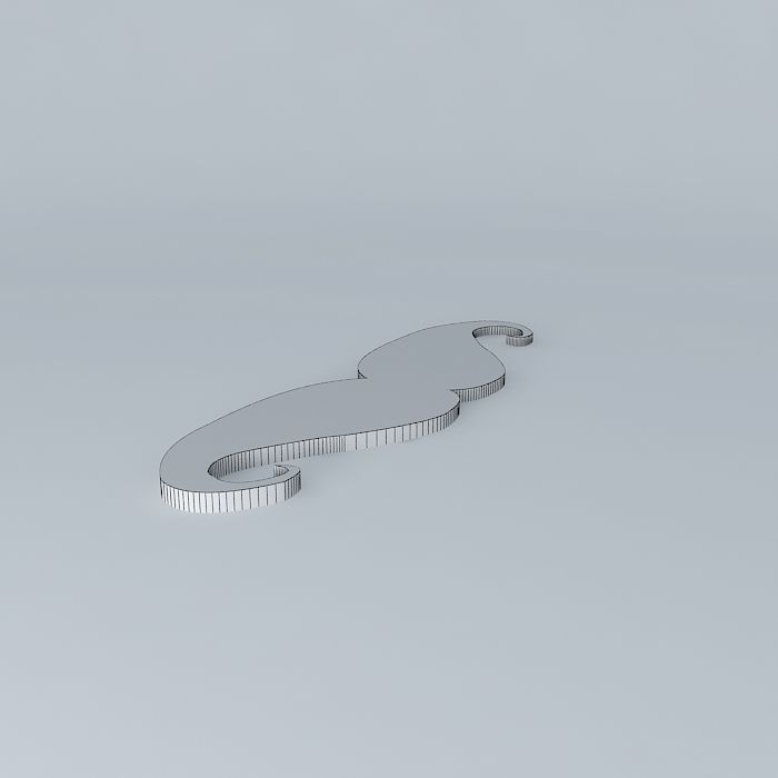 Panel Mustache Free 3D model_4