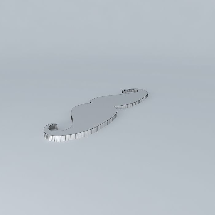 Panel Mustache Free 3D model_3