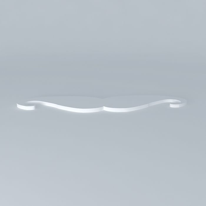 Panel Mustache Free 3D model_1