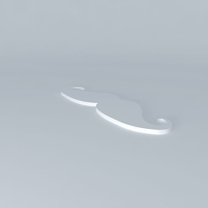 Panel Mustache Free 3D model_2