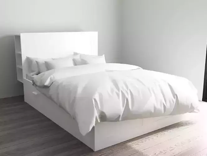 Bed with headboard