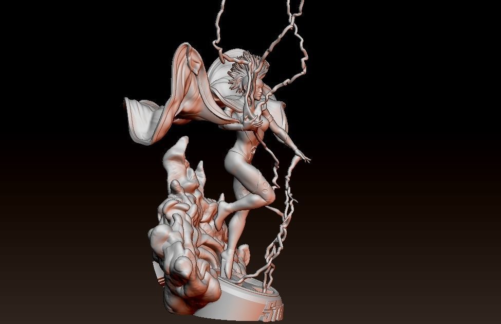 X-men Storm 3D print model_2