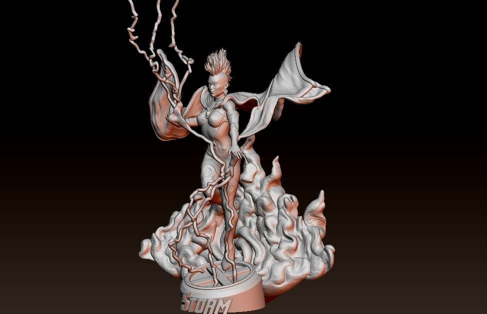 X-men Storm 3D print model_1