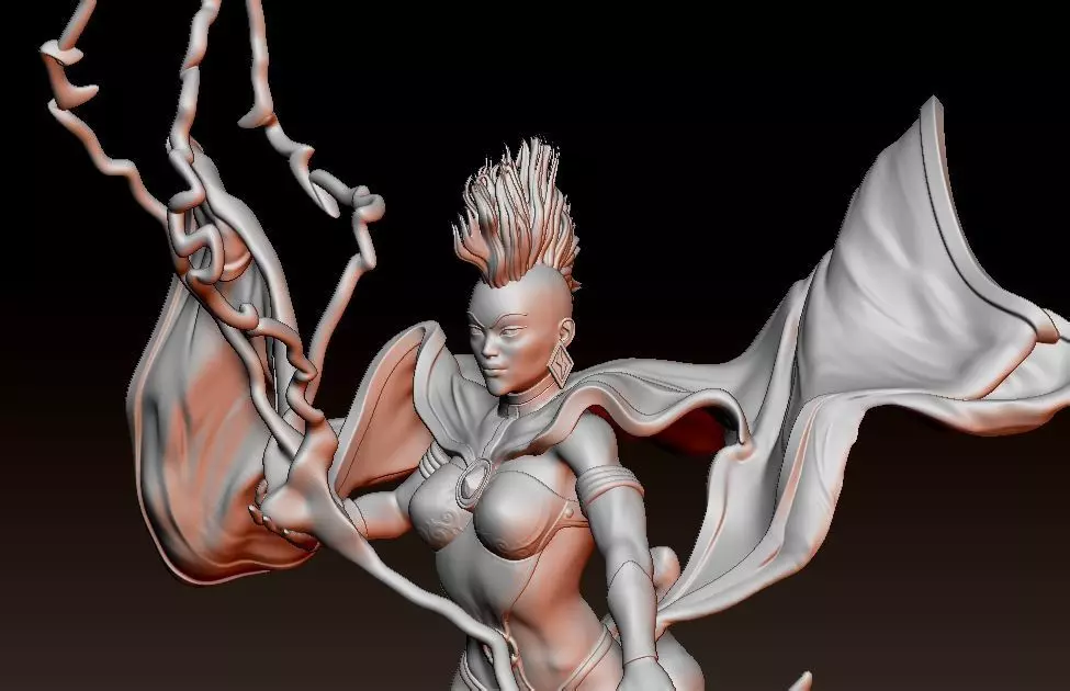 X-men Storm 3D print model_0