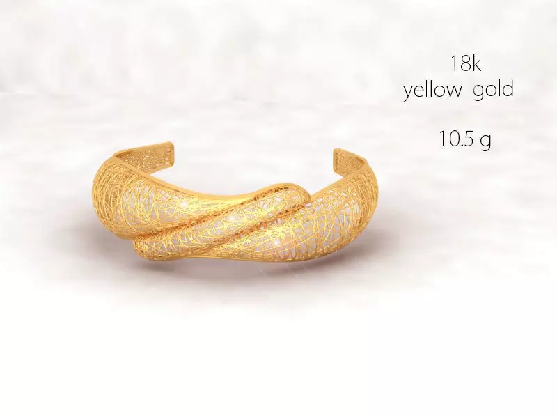 Cuff bracelet 3D print model