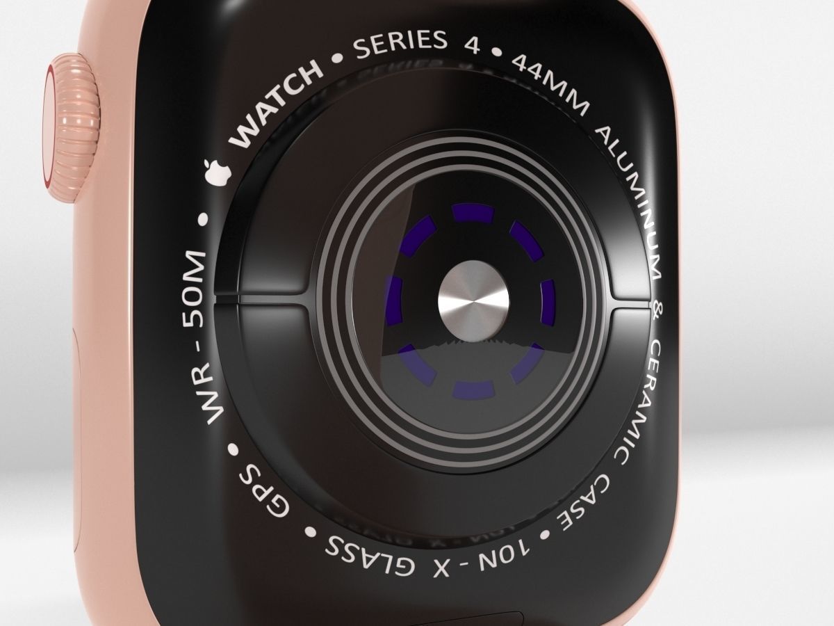 Apple Watch Series 4 Gold Aluminum Case 3D model_11