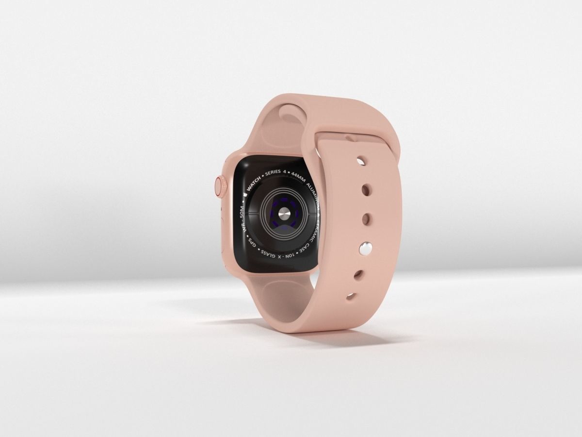 Apple Watch Series 4 Gold Aluminum Case 3D model_10