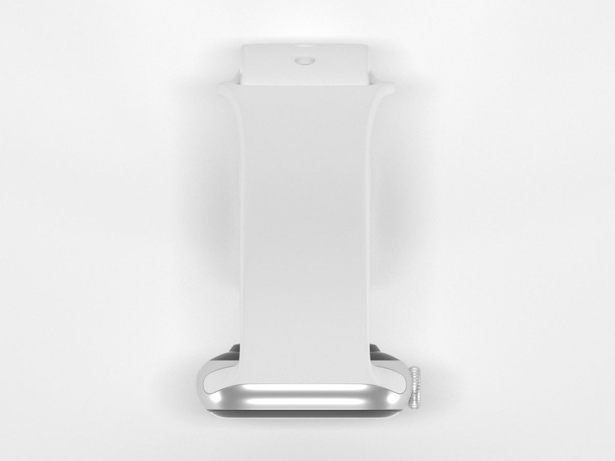  Apple Watch Series 4 Silver Aluminum Case 3D model_6