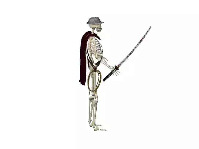 Skeleton-2 skeleton Low-poly 3D model