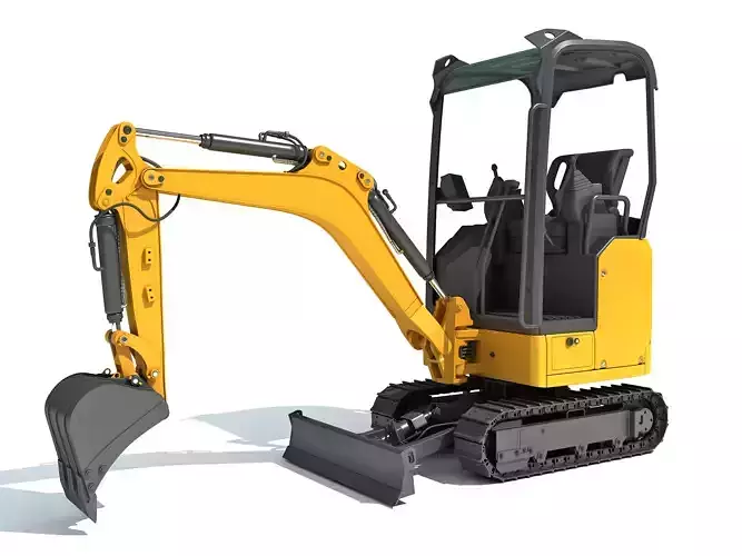 Mini Excavator 3D model