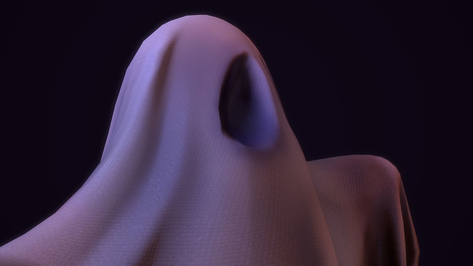 Ghost Toon Low-poly 3D model_7