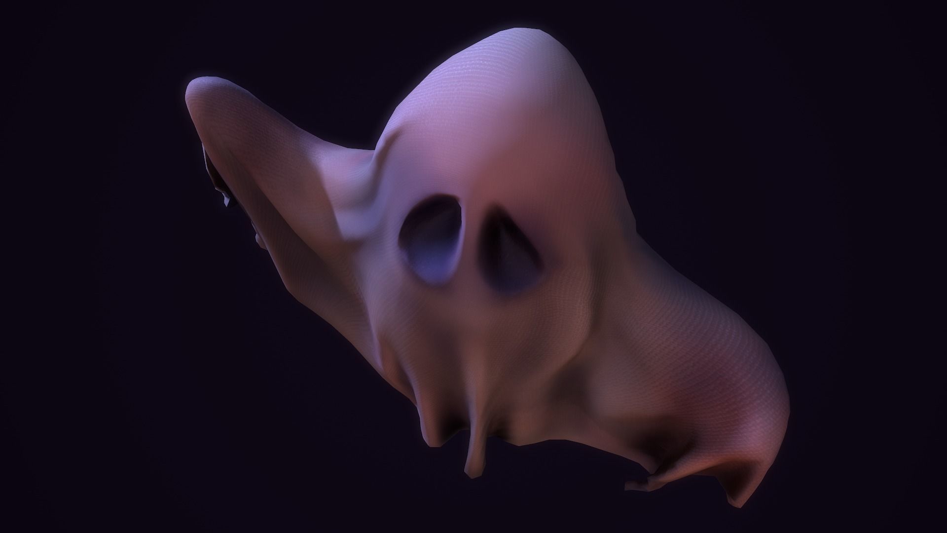 Ghost Toon Low-poly 3D model_3