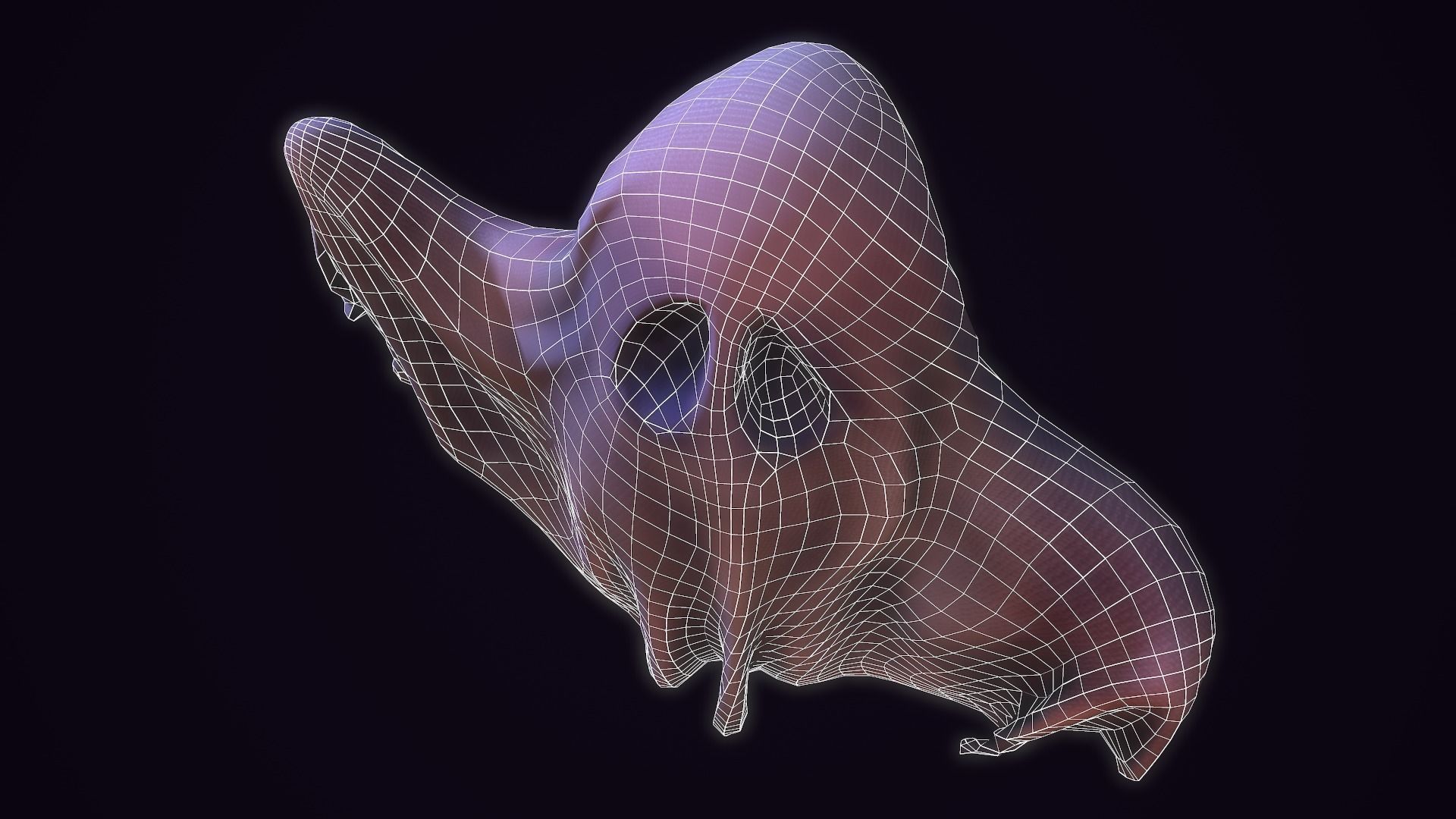 Ghost Toon Low-poly 3D model_17