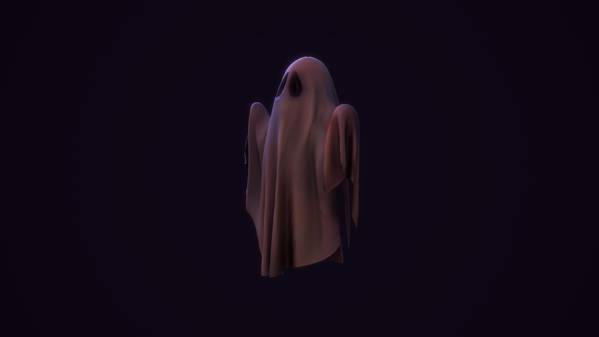 Ghost Toon Low-poly 3D model_13