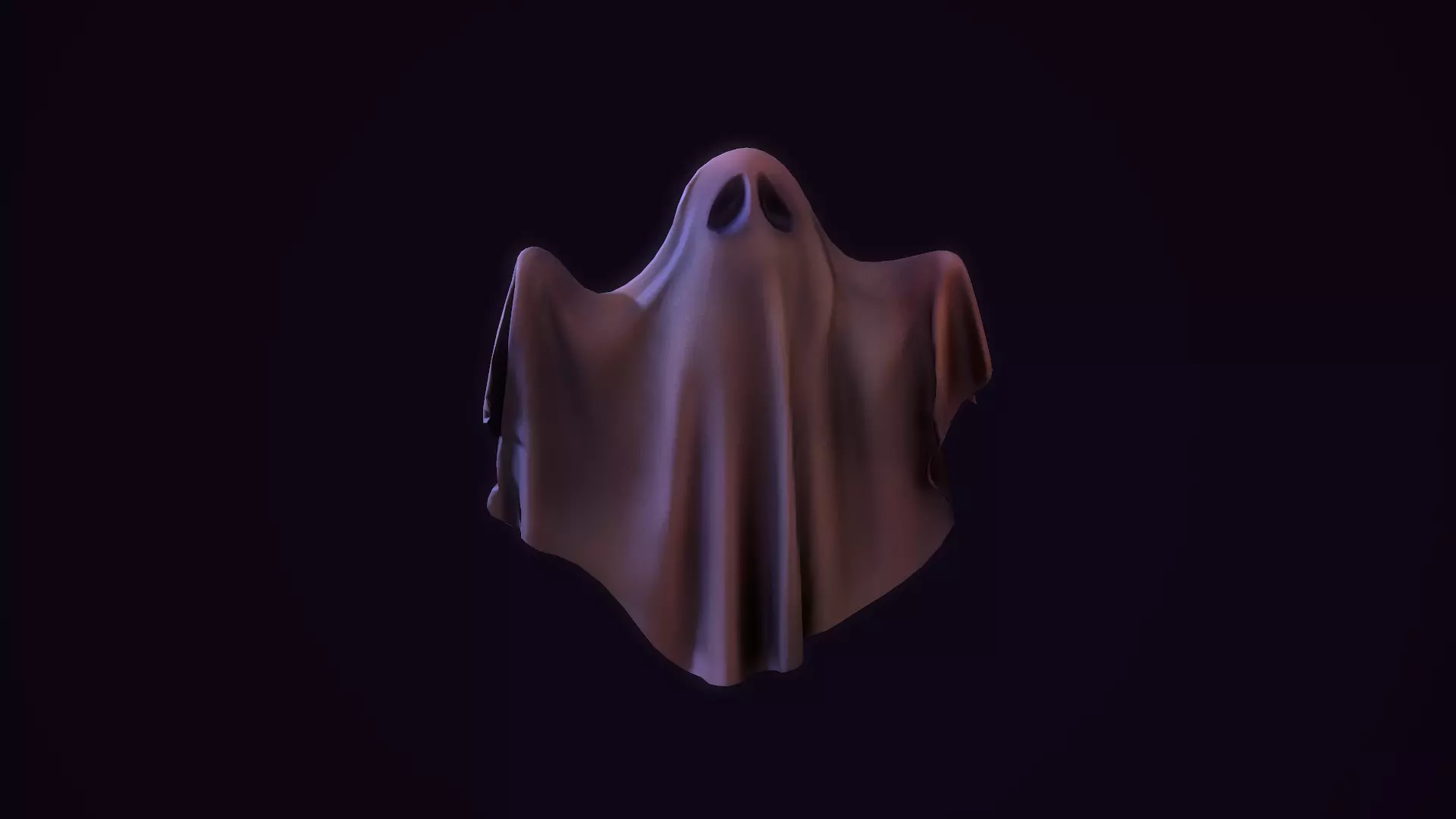 Ghost Toon Low-poly 3D model