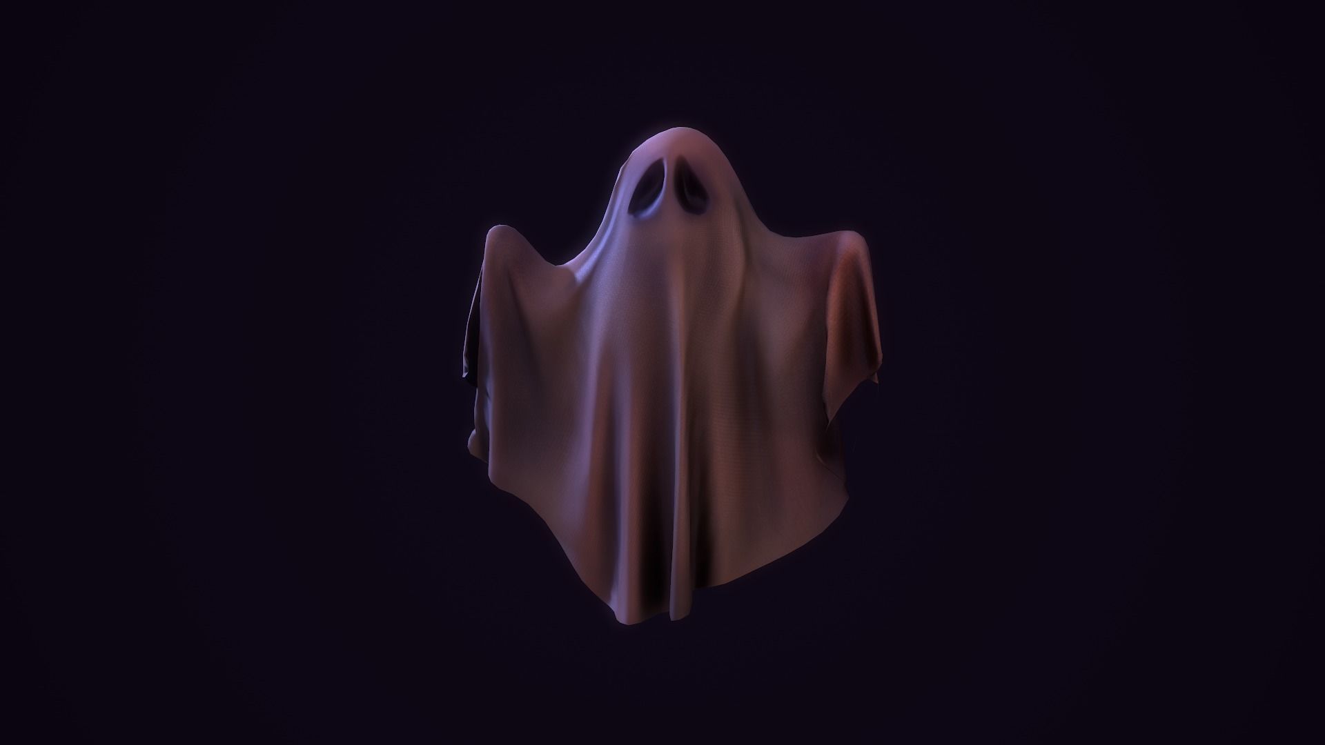 Ghost Toon Low-poly 3D model_15
