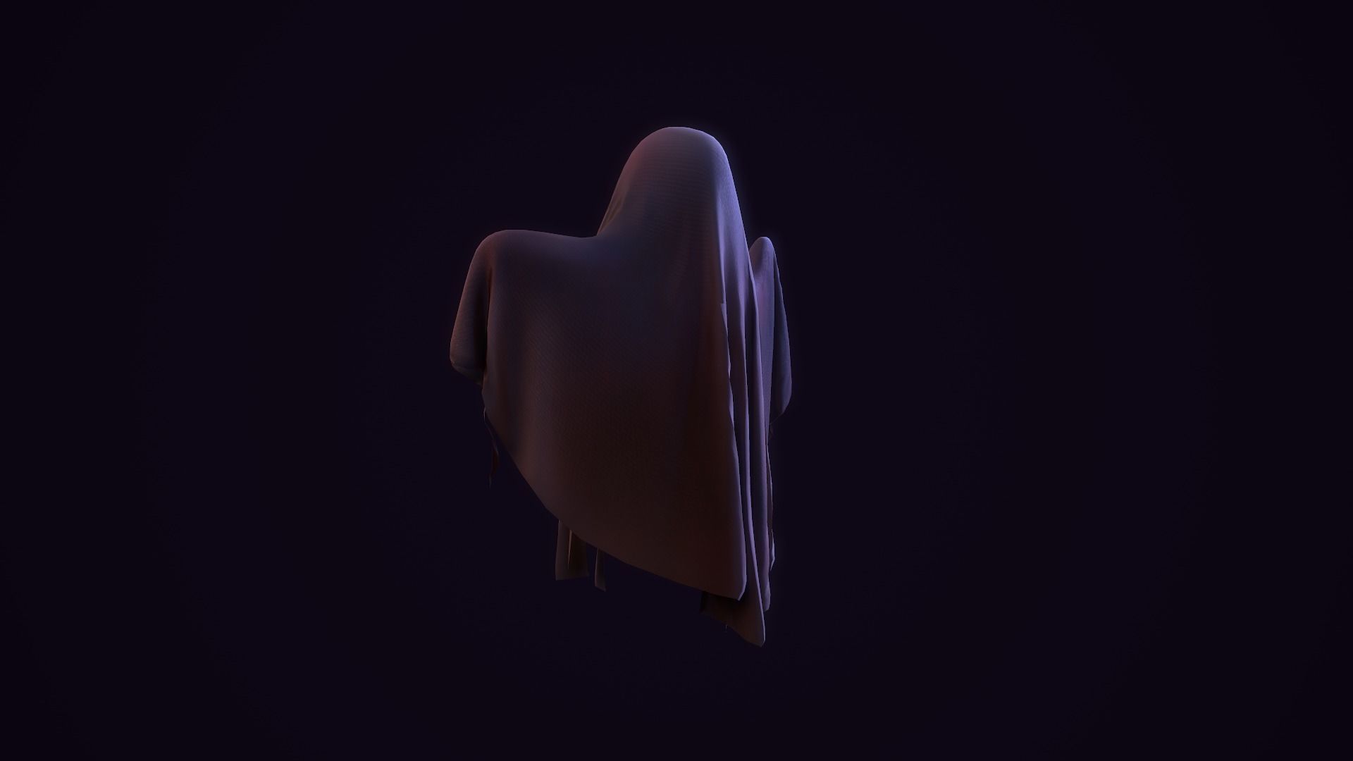 Ghost Toon Low-poly 3D model_12