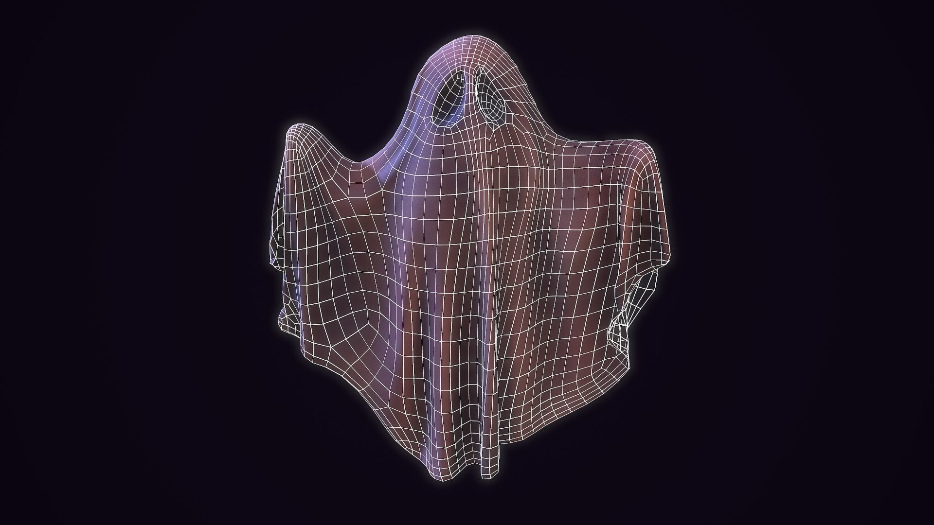 Ghost Toon Low-poly 3D model_18