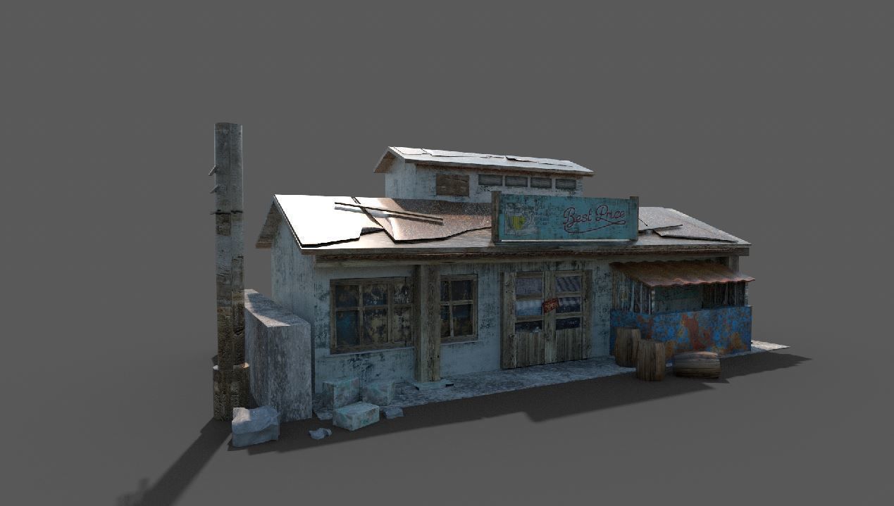 broken home 3D model_2