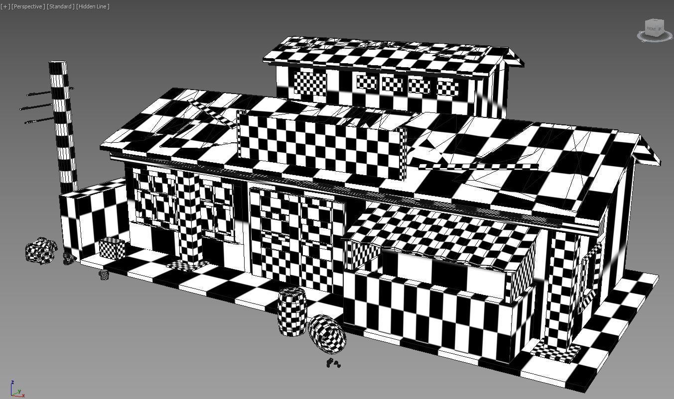 broken home 3D model_5