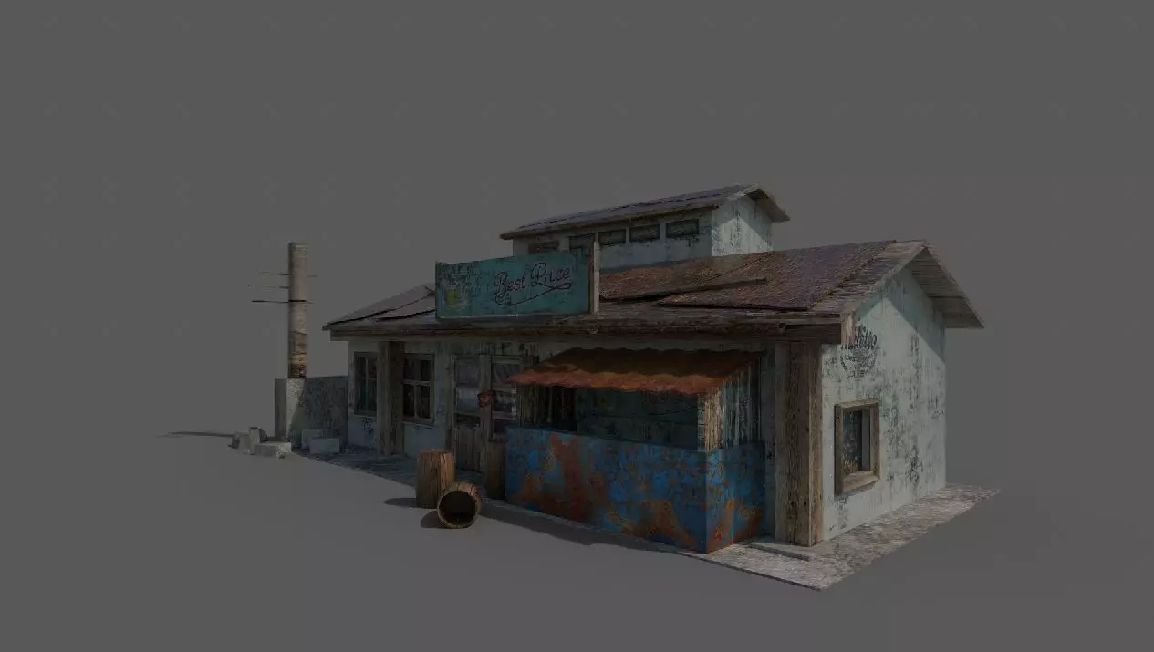 broken home 3D model_0