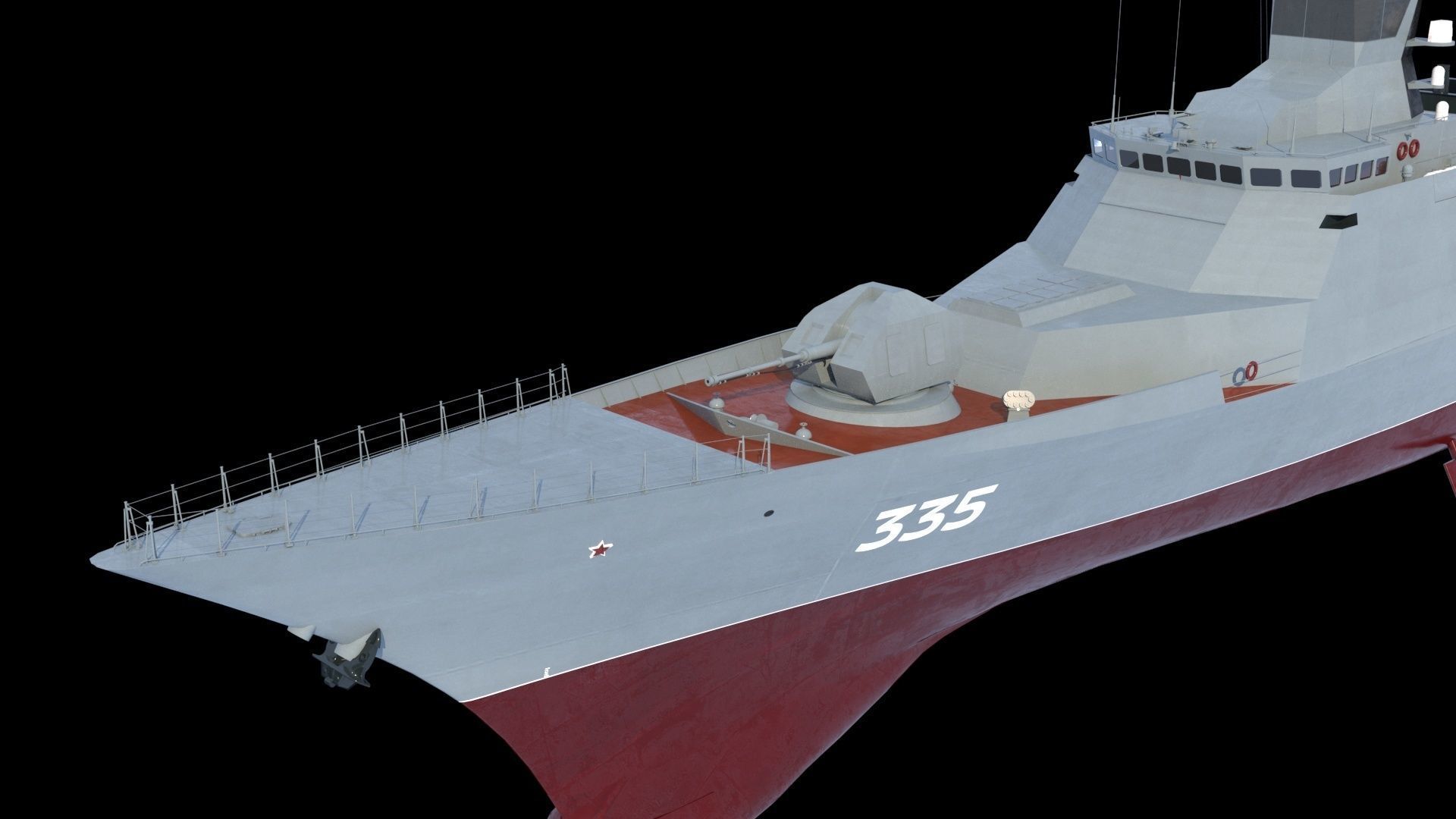 STEREGUSHCHY class corvette 20380 3D model_7