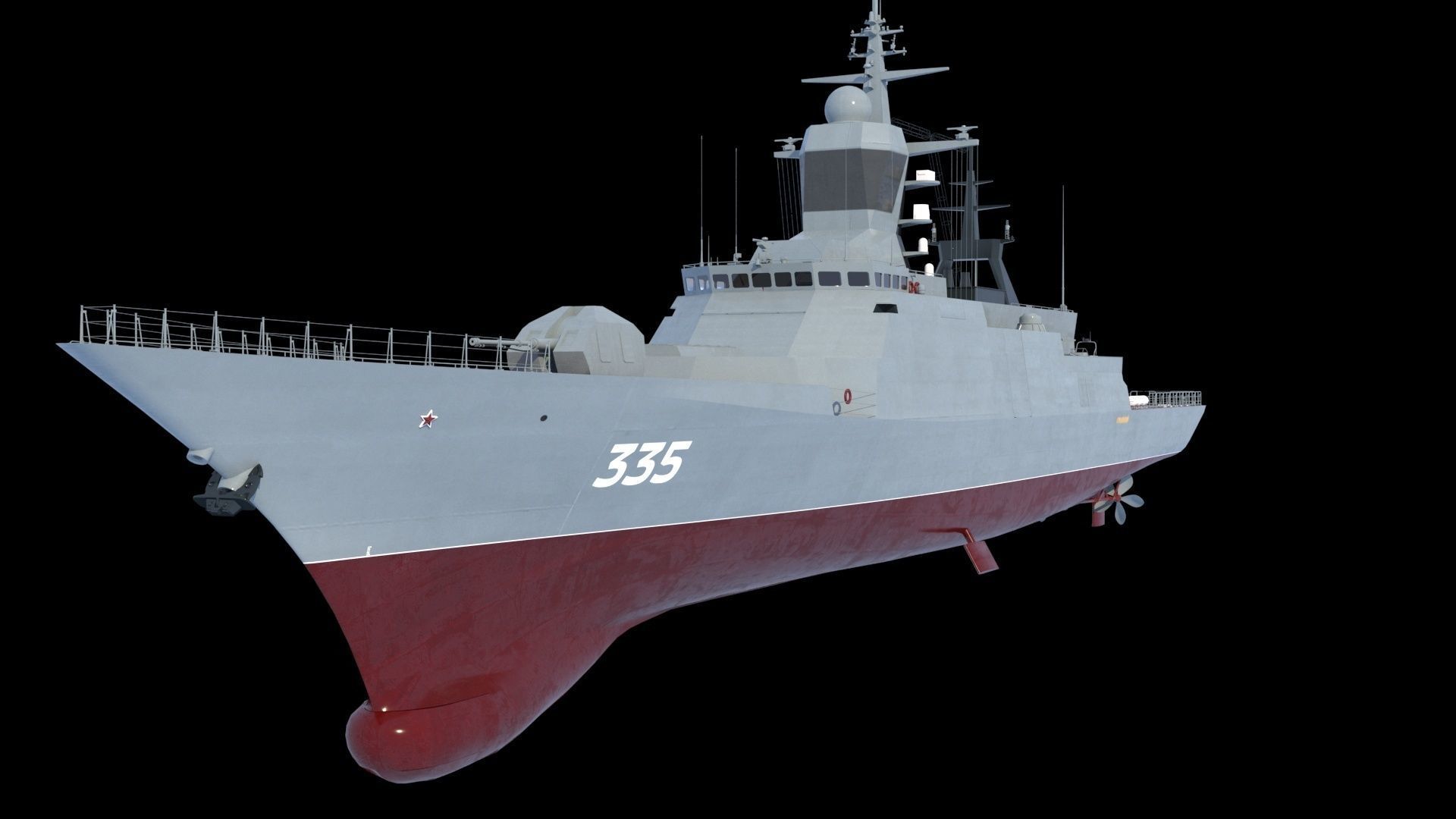STEREGUSHCHY class corvette 20380 3D model_13