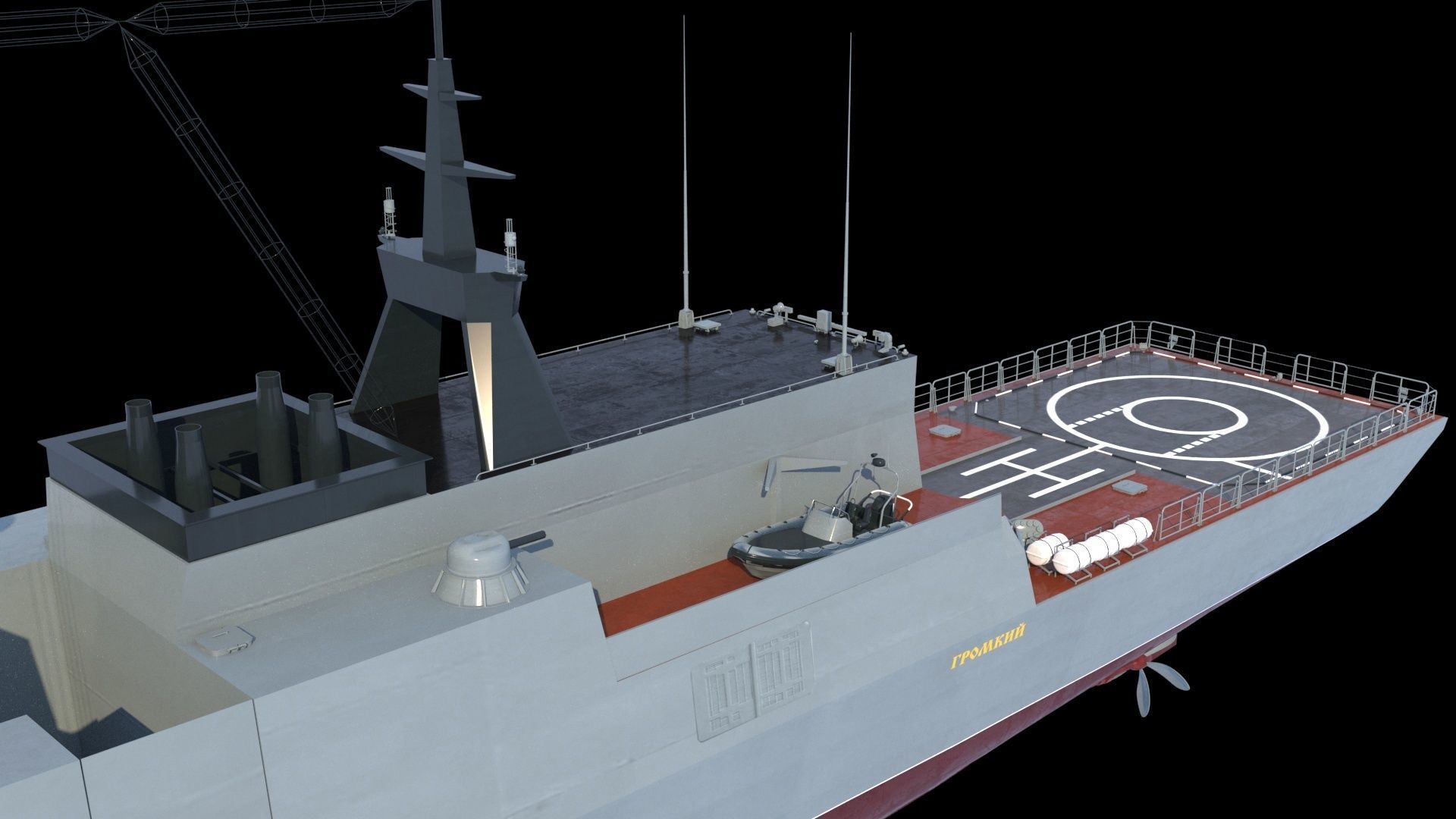 STEREGUSHCHY class corvette 20380 3D model_9