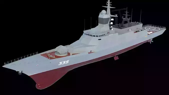 STEREGUSHCHY class corvette 20380 3D model