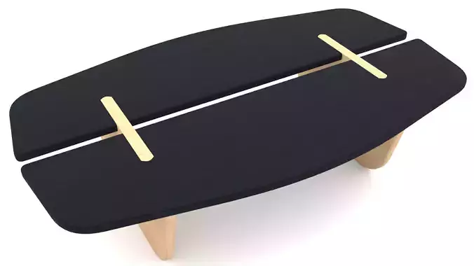Wooden Coffee Table - 3ds Max
