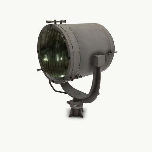 Searh Light MSPT Low-poly 3D model