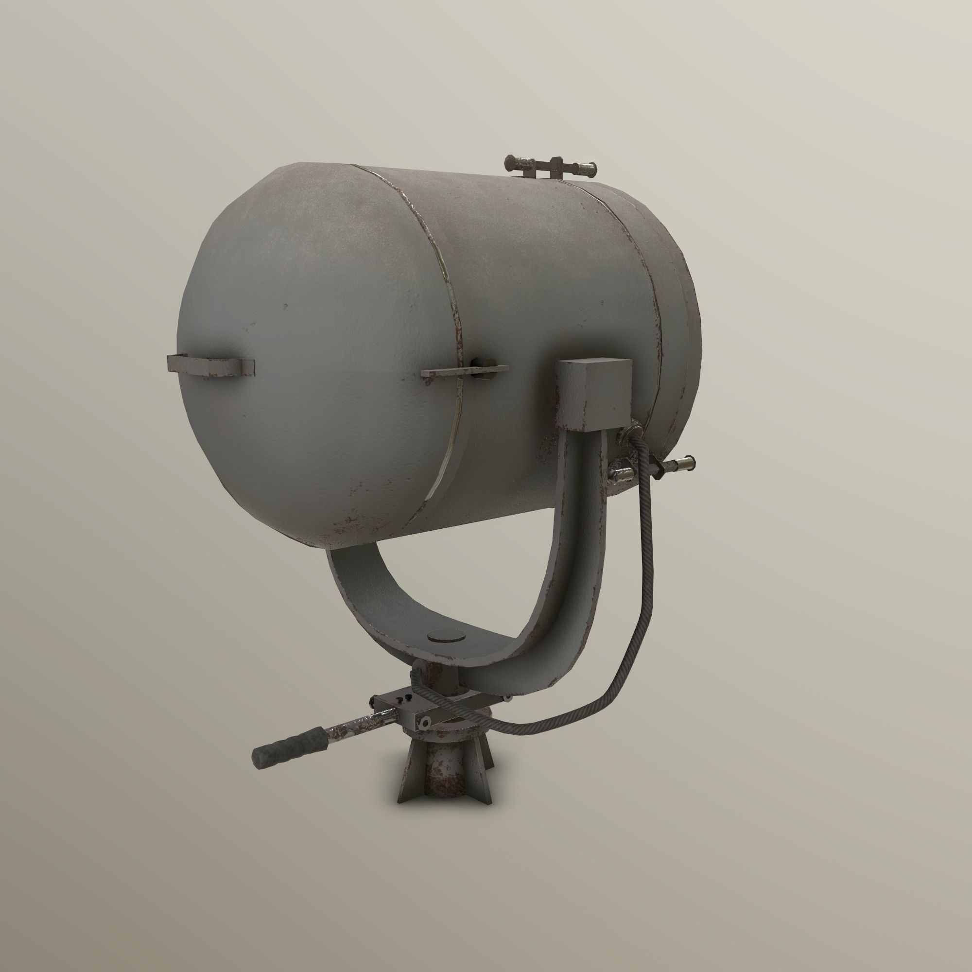 Searh Light MSPT Low-poly 3D model_3