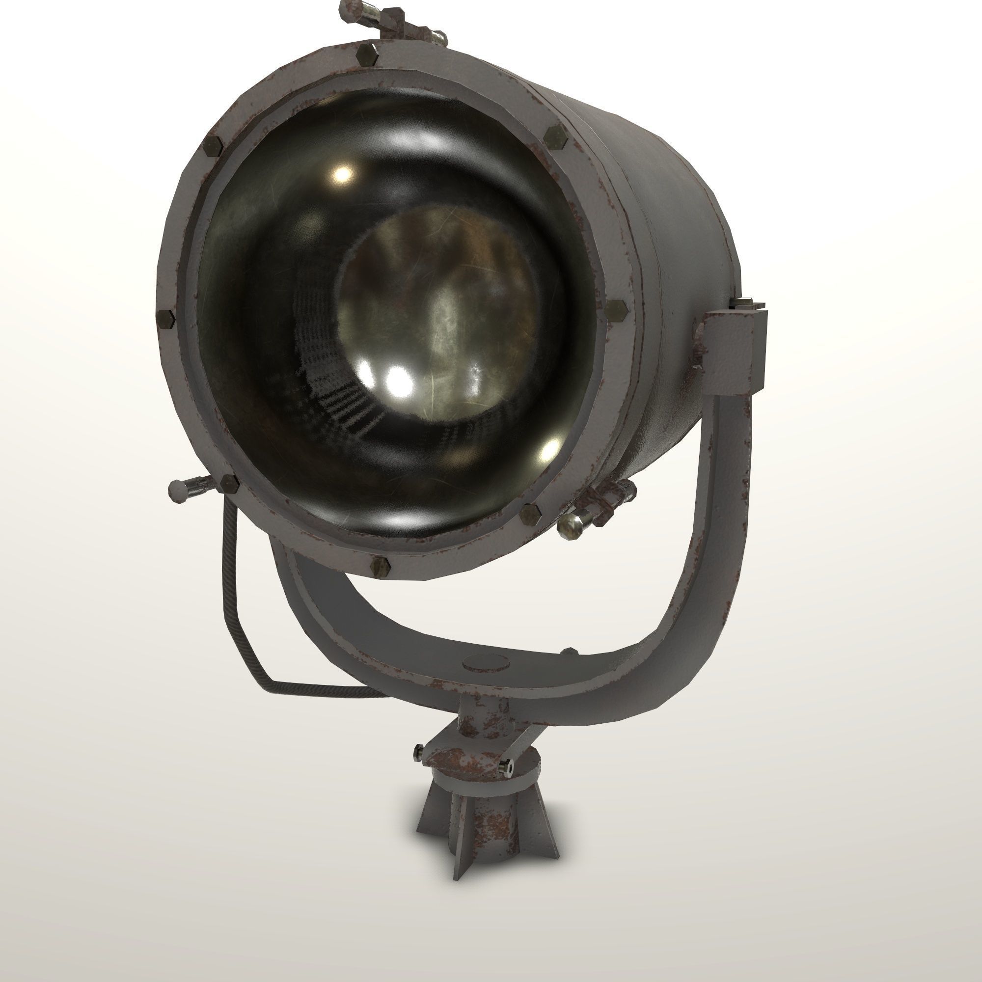 Searh Light MSPT Low-poly 3D model_8