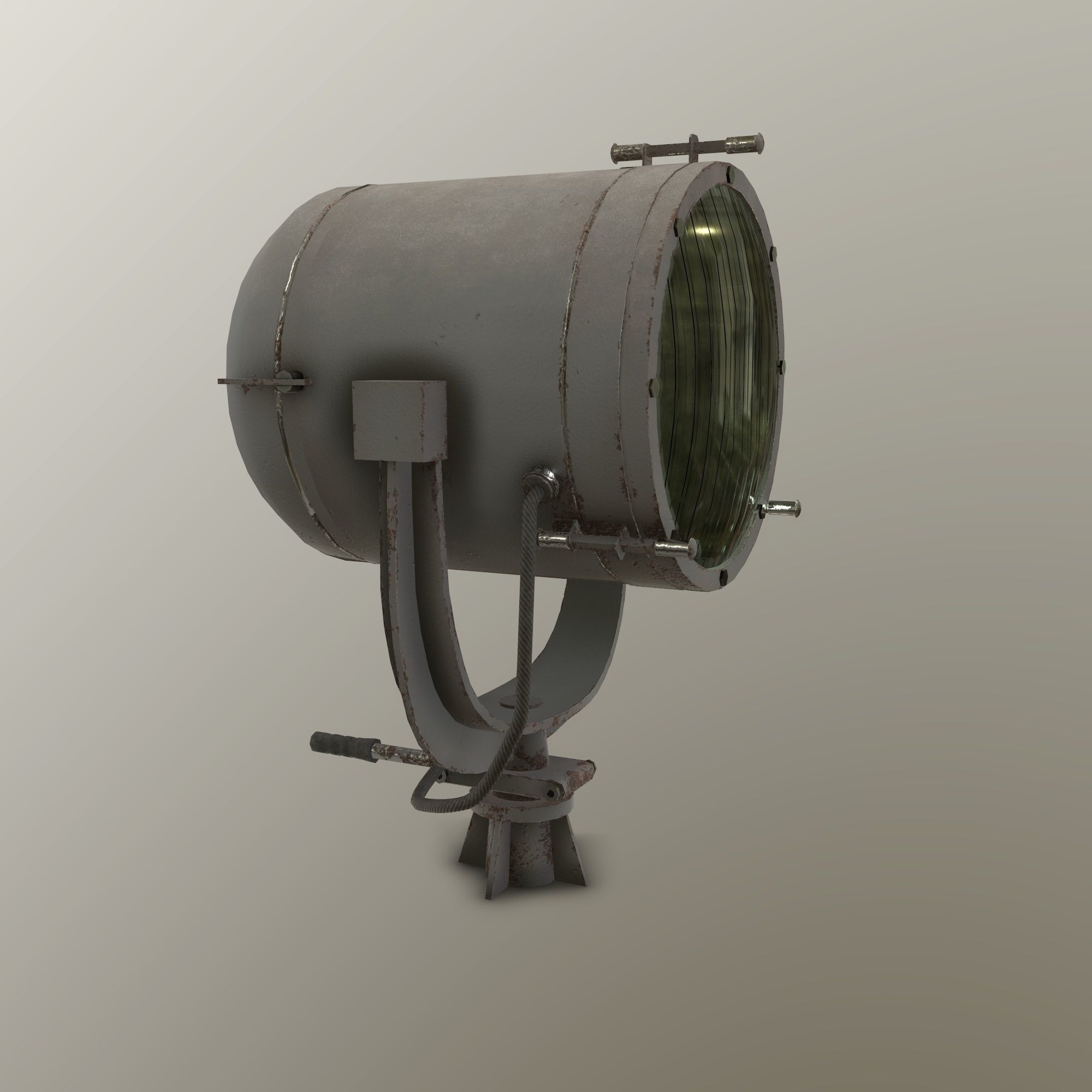 Searh Light MSPT Low-poly 3D model_2