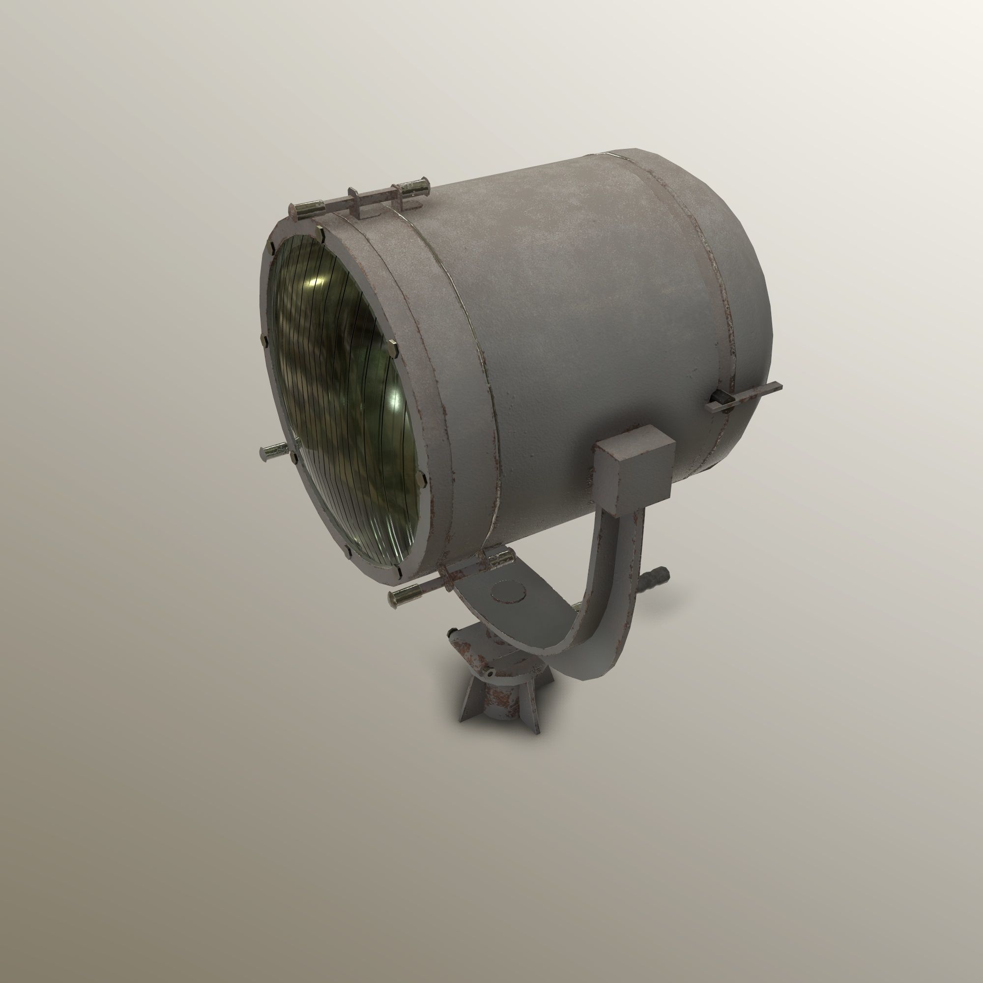 Searh Light MSPT Low-poly 3D model_6