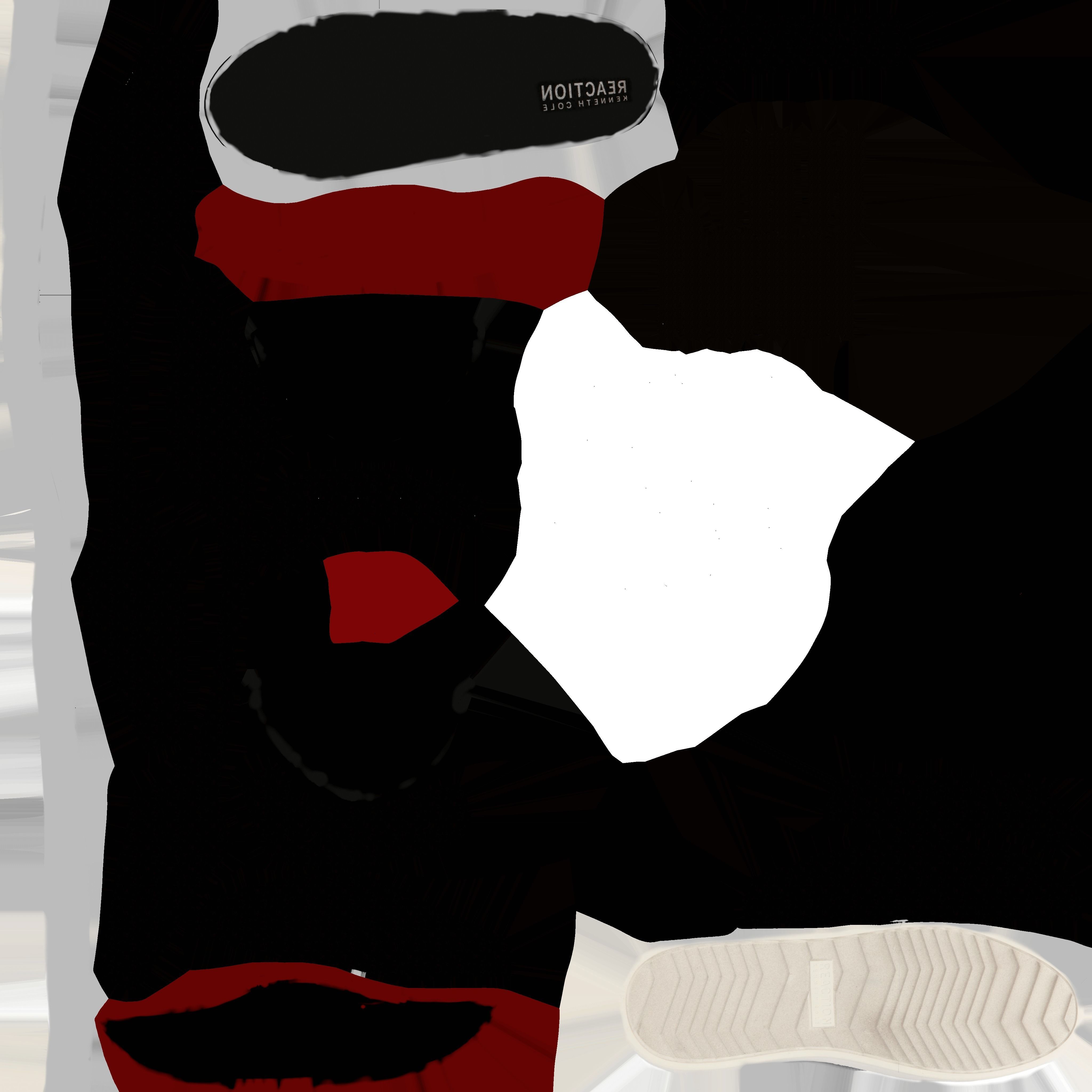 Kenneth Cole Mens Indy Sneaker Black Color Low-poly 3D model_4