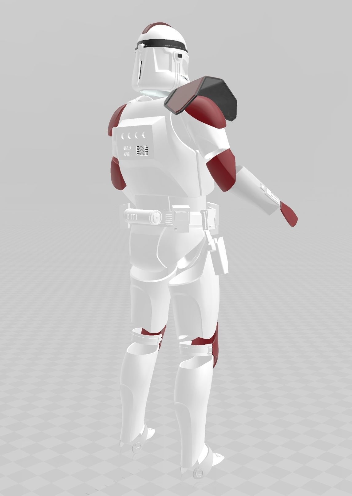 Star Wars A-77 Captain Fordo ARC Trooper Phase II Full Armor 3D print model_9