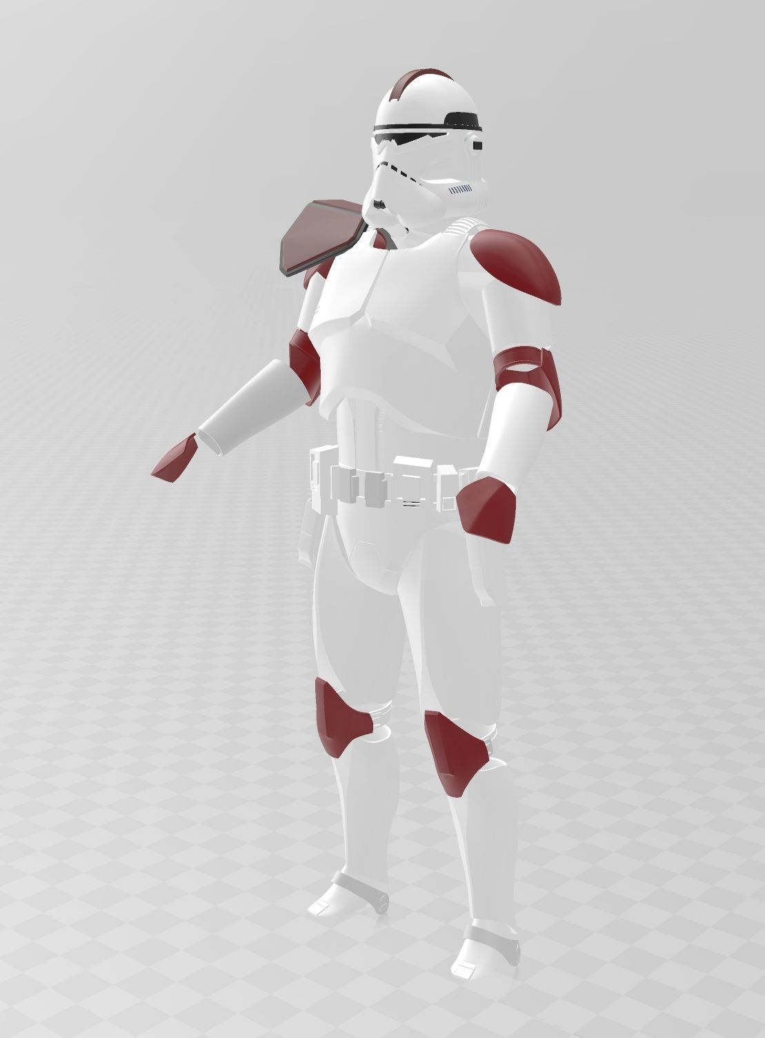 Star Wars A-77 Captain Fordo ARC Trooper Phase II Full Armor 3D print model_8