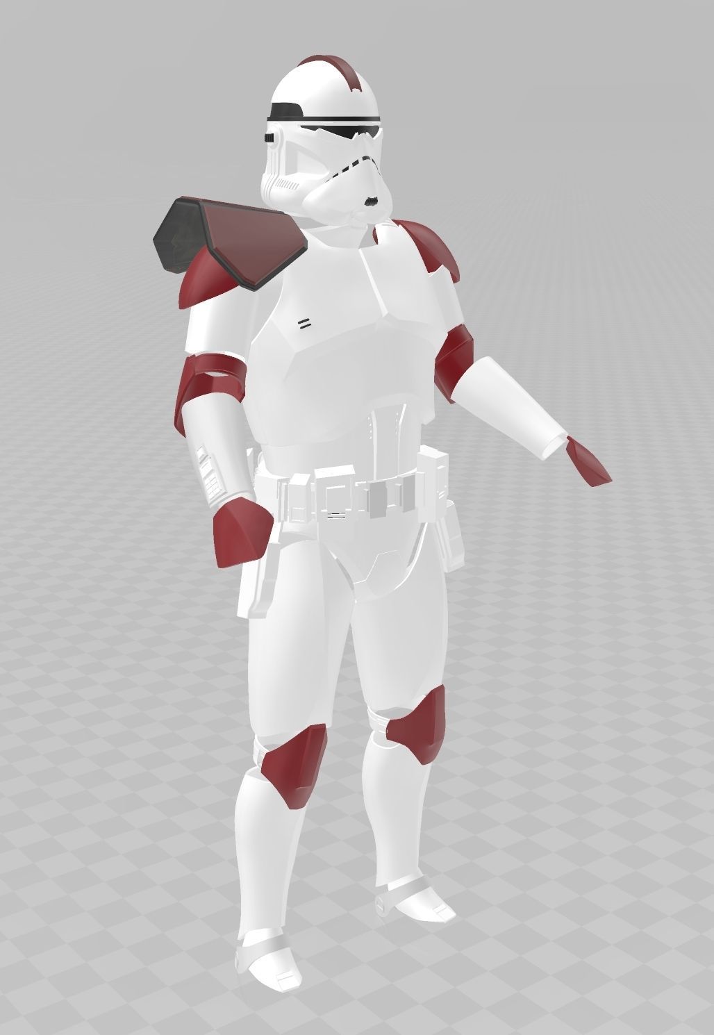 Star Wars A-77 Captain Fordo ARC Trooper Phase II Full Armor 3D print model_17