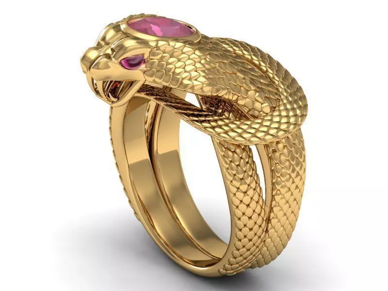 ring ruby cobra 3D print model_0