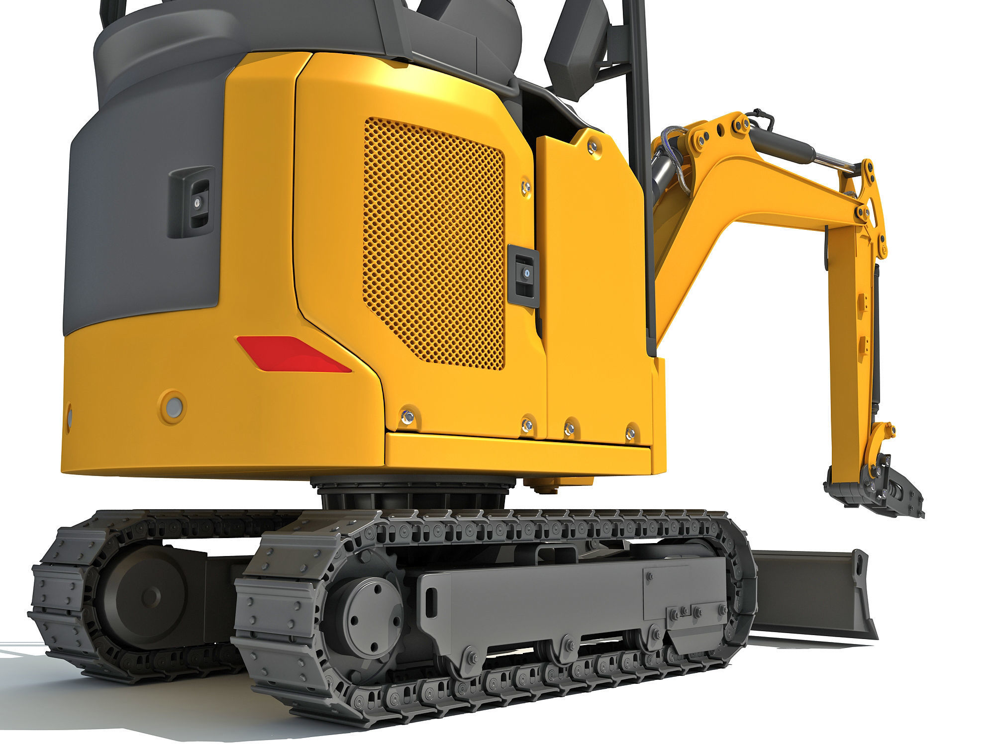 Mini Excavator Breaker Hammer 3D model_13