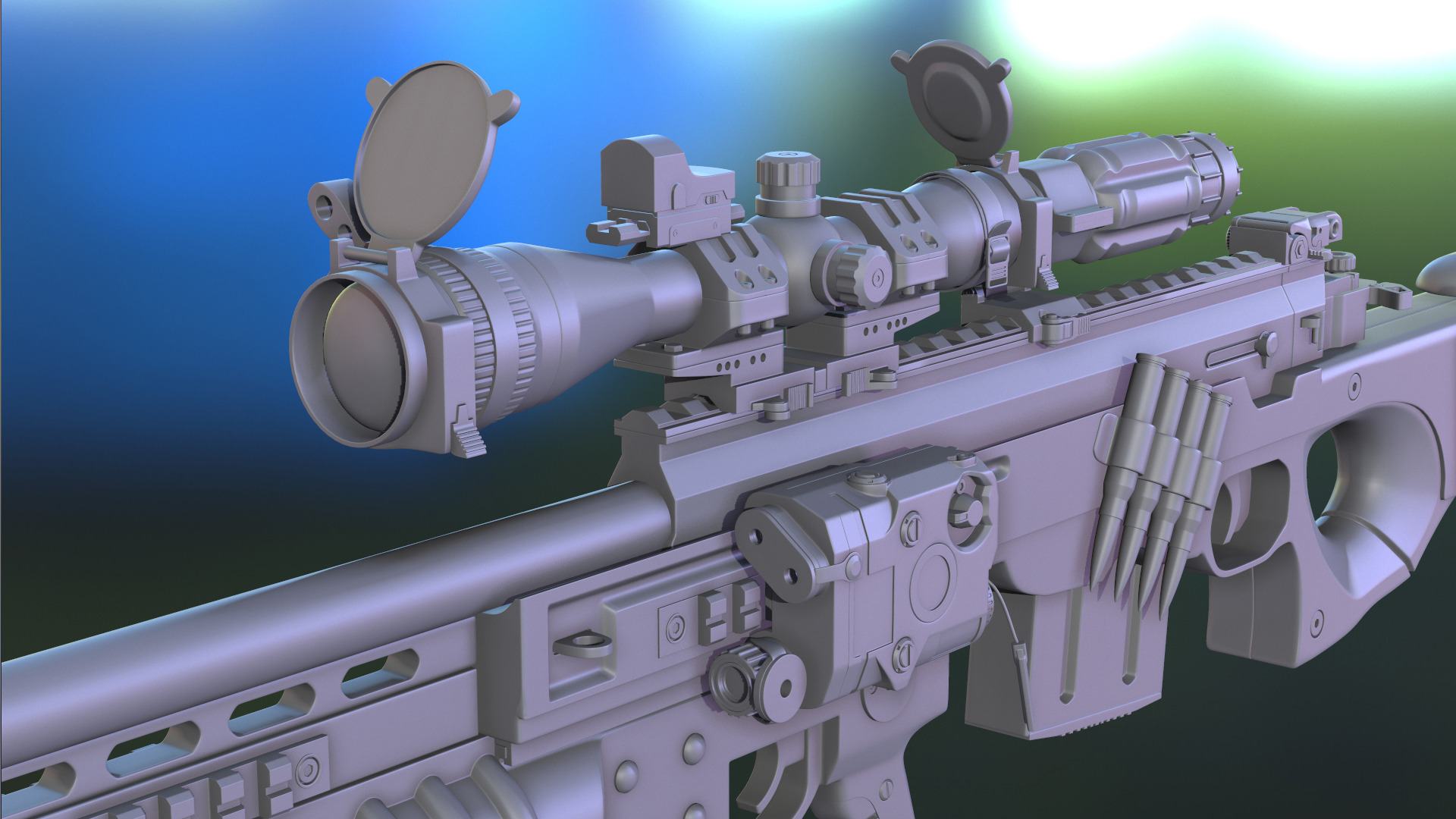 AWP Sniper 3D model_1