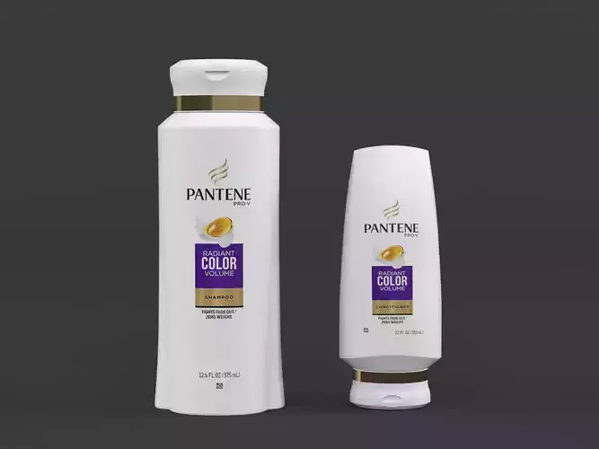 Pantene Pro-V Radiant Color Volume Shampoo and Conditioner 3D model