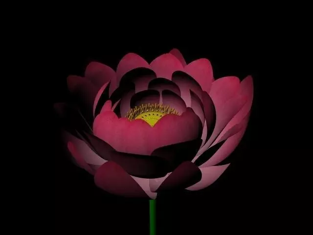 Lotus flower Free low-poly 3D model