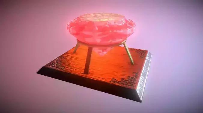Red Ruby Low-poly 3D model