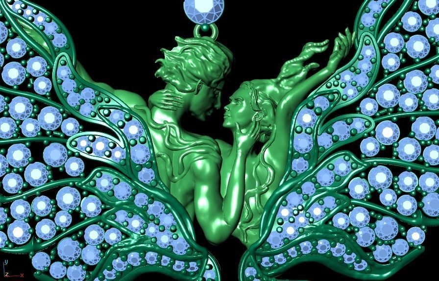 women Necklace 3D print model_19