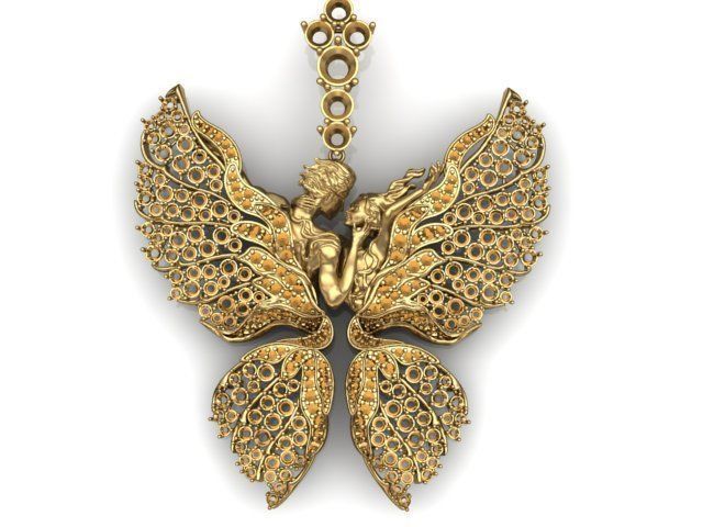 women Necklace 3D print model_9